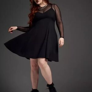 Torrid Nightfall Strappy-Back Mini Dress